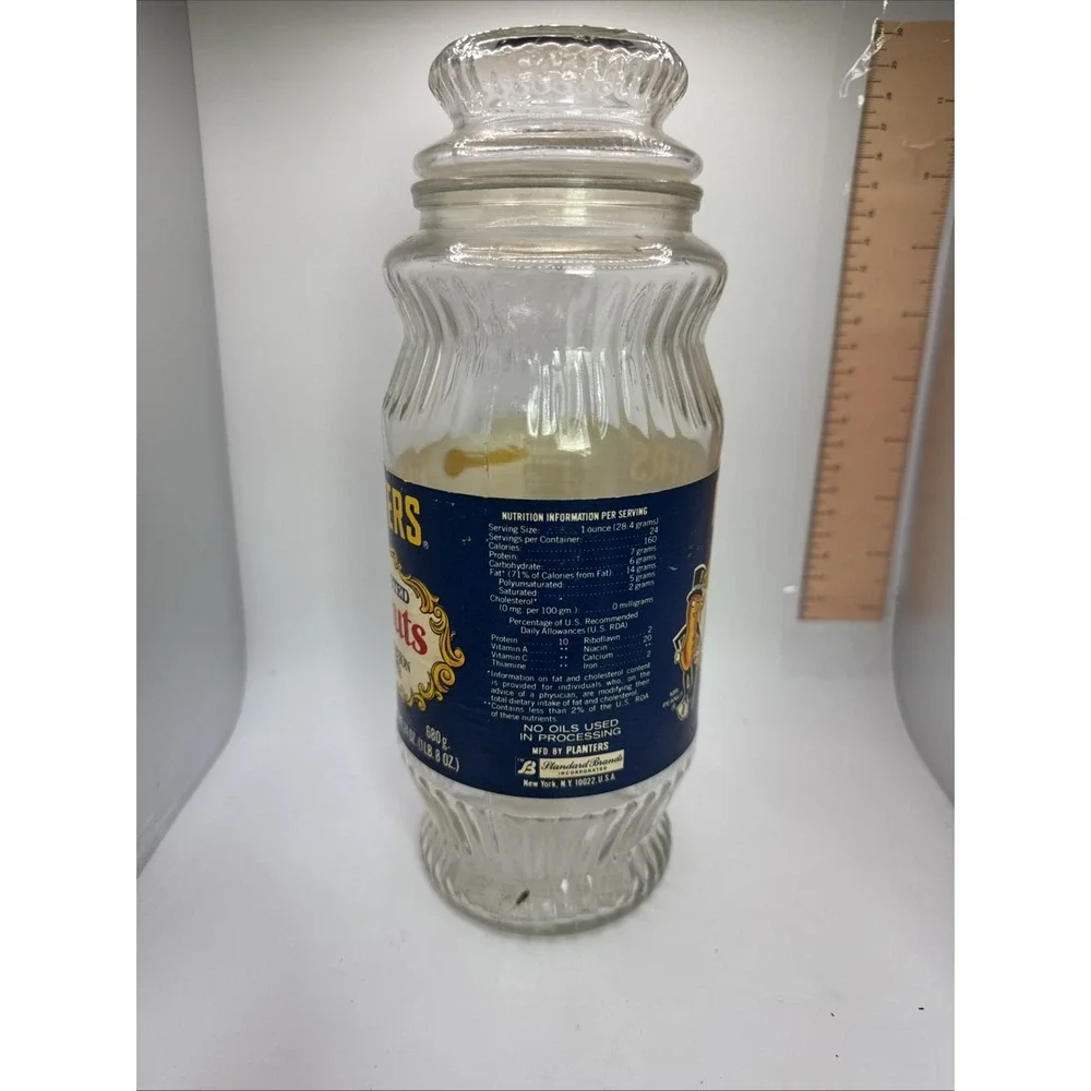 VTG PLANTERS PEANUTS LIMITED EDITION‎ DECANTER 1979 WITH  LID  AND LABEL